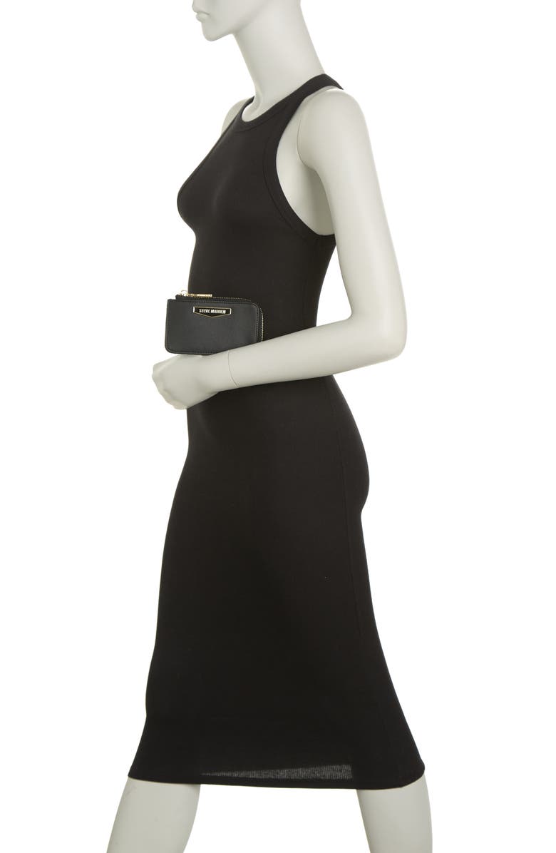 Steve Madden B Slim Zip Around Card Case, Alternate, color, 