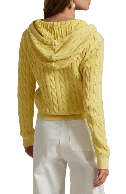 Polo Ralph Lauren Cable Knit Cotton Full Zip Hoodie
