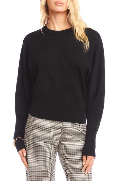 Dolman Sleeve Crewneck Sweater