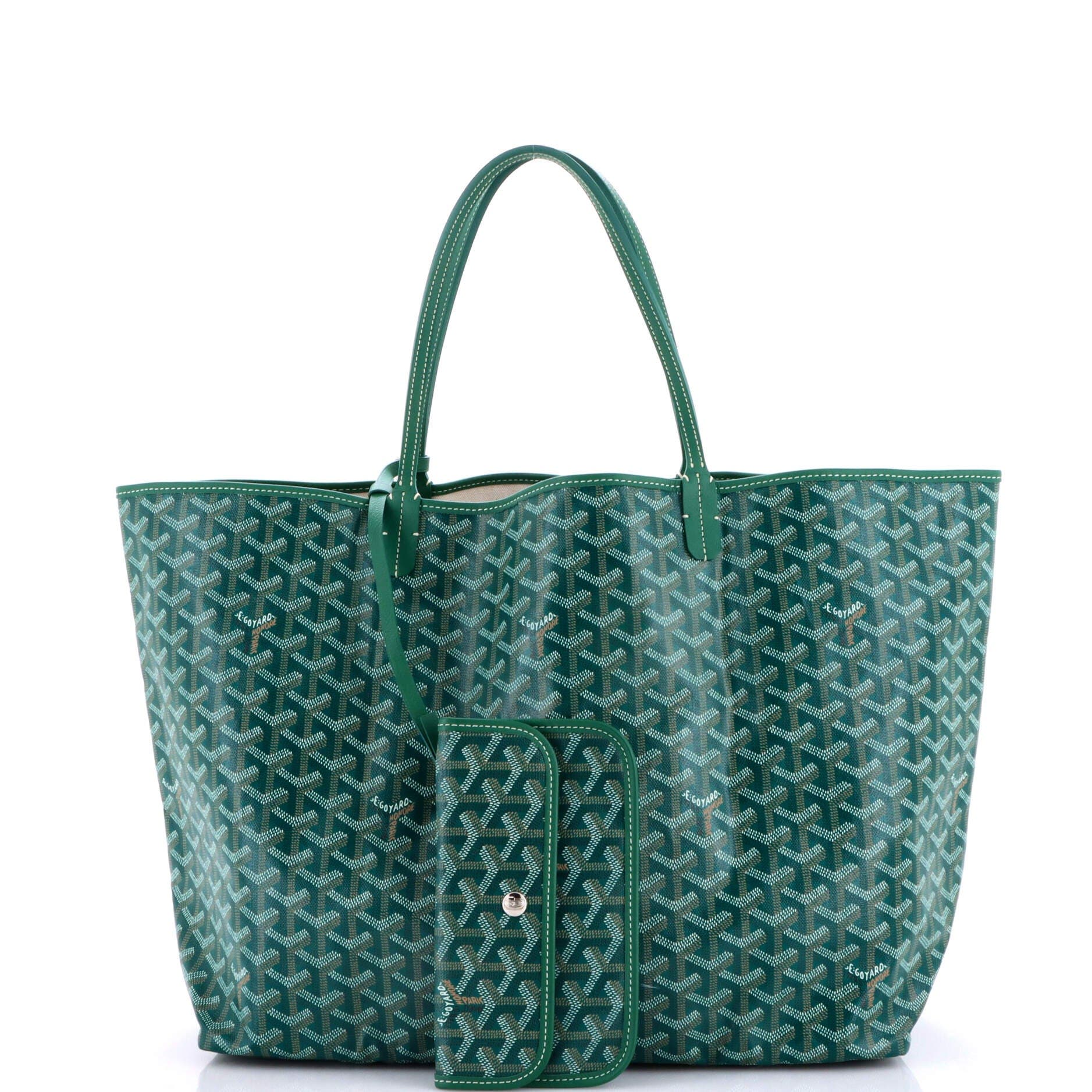 Pre-Owned Goyard Saint Louis Tote Coated Canvas GM, Alternate, color, Green