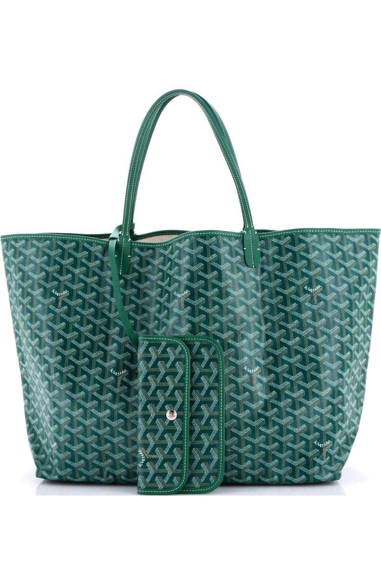 Pre-Owned Goyard Saint Louis Tote Coated Canvas GM, Alternate, color, Green