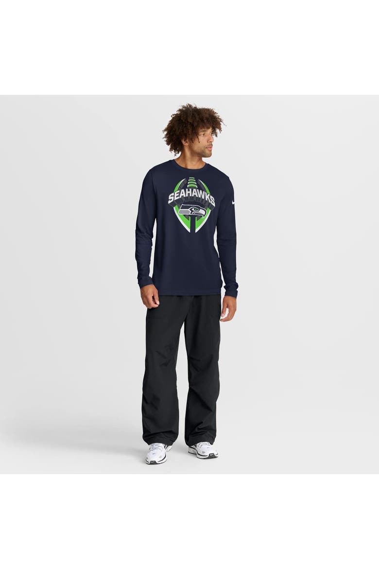 Men's Nike College Navy Seattle Seahawks Primetime Legend Icon Performance Long Sleeve T-Shirt, Alternate, color, College Navy