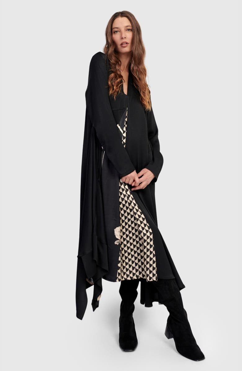 Alembika Baroque Draped Dress, Alternate, color, Mix