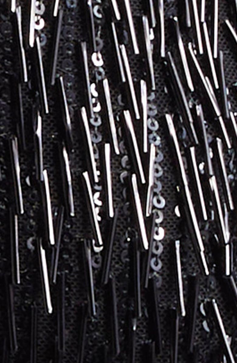 Ramy Brook Victaria Metallic Fringe Strapless Minidress, Alternate, color, 