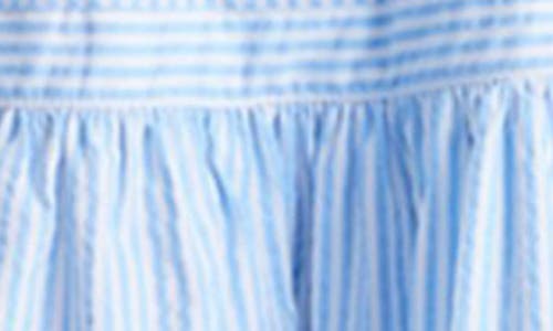 Vineyard Vines Harbor Seersucker Sundress In Seersucker-jake Blue
