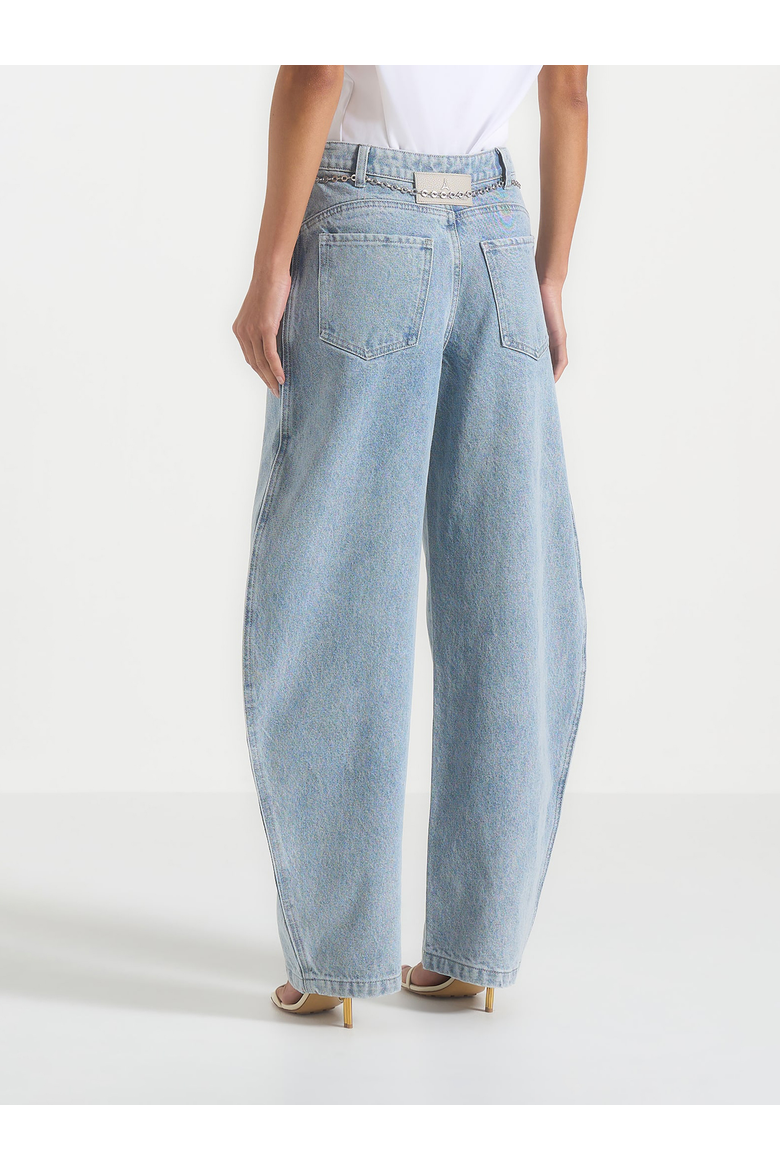 Enora Hourglass Jean With Chain, Alternate, color, Mid Blue