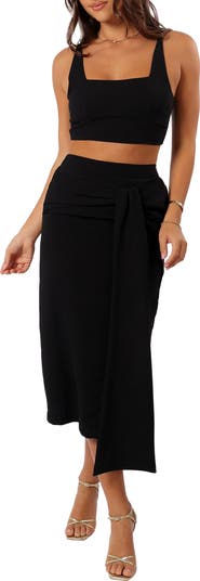Zanita Crop Tank & Midi Skirt Set
