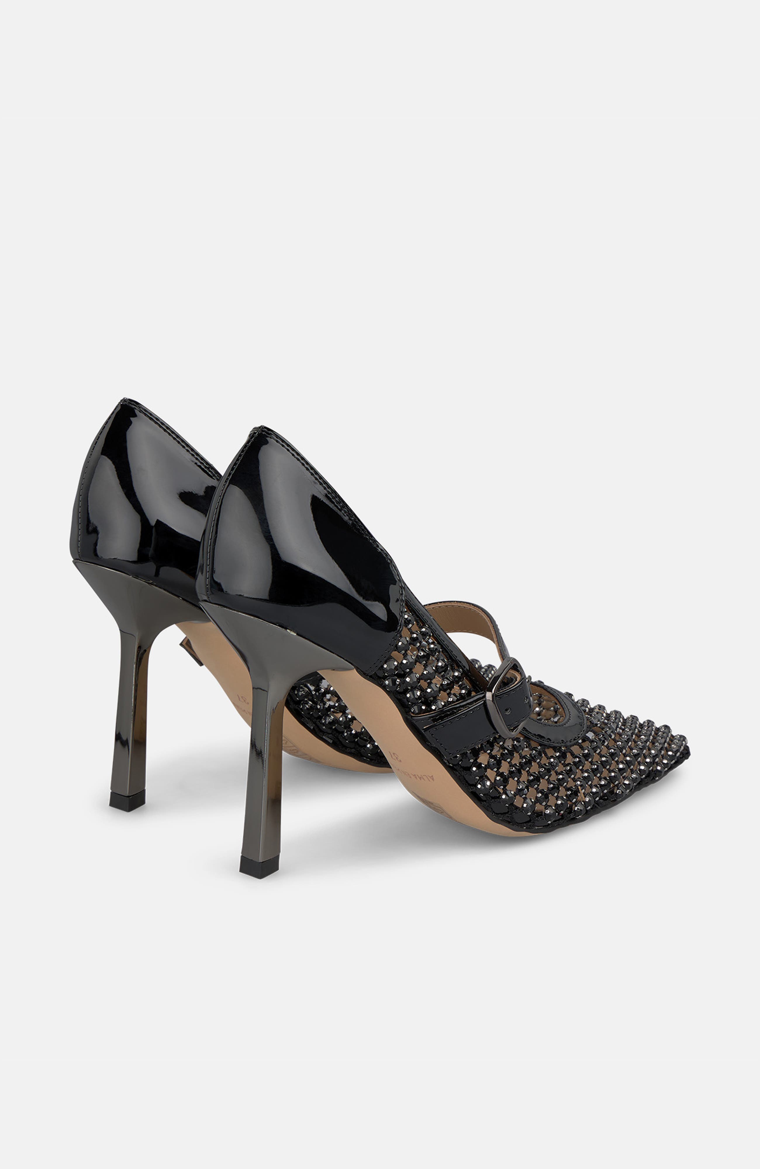 Heeled Shoes Mesh, Alternate, color, Black