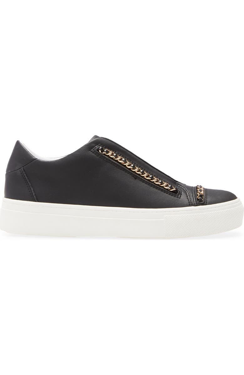 KARL LAGERFELD PARIS Crissie Chain Detail Slip-On Sneaker, Alternate, color,