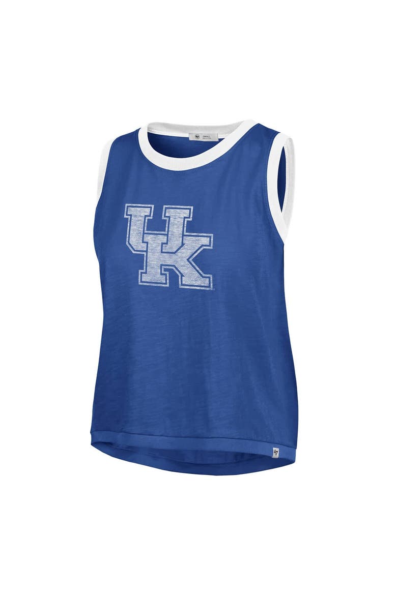 Women's '47 Royal Kentucky Wildcats Premier Ringer Tank Top, Alternate, color, Royal