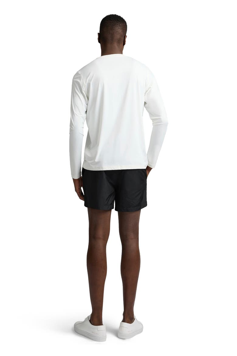 Stretch Nylon Rash Guard, Alternate, color, White