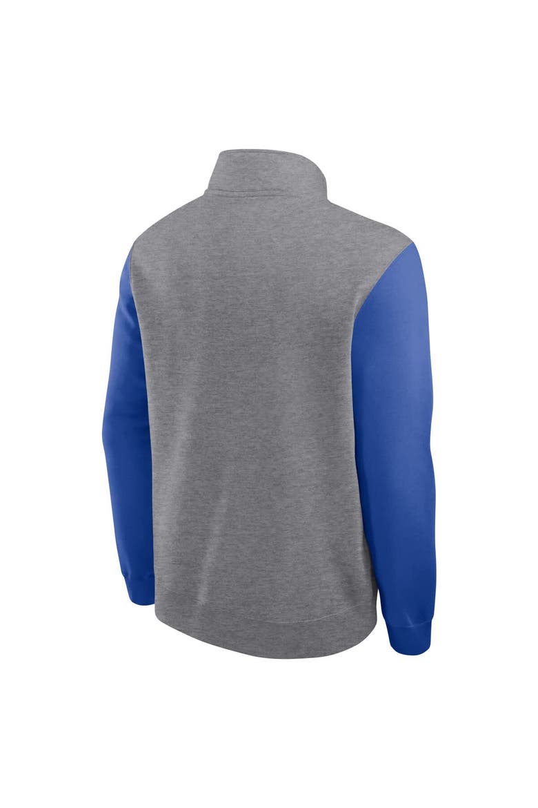 Men's Jordan Brand Heather Gray Florida Gators Club Fleece Half-Zip Pullover, Alternate, color, Heather Gray