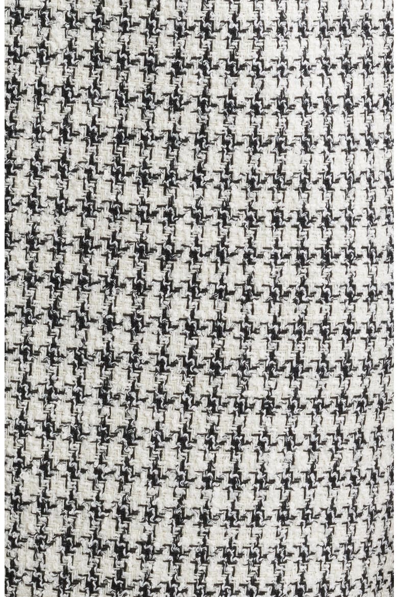 Houndstooth Tweed Long Sleeve Sheath Dress, Alternate, color, ANNE WHITE/ ANNE BLACK