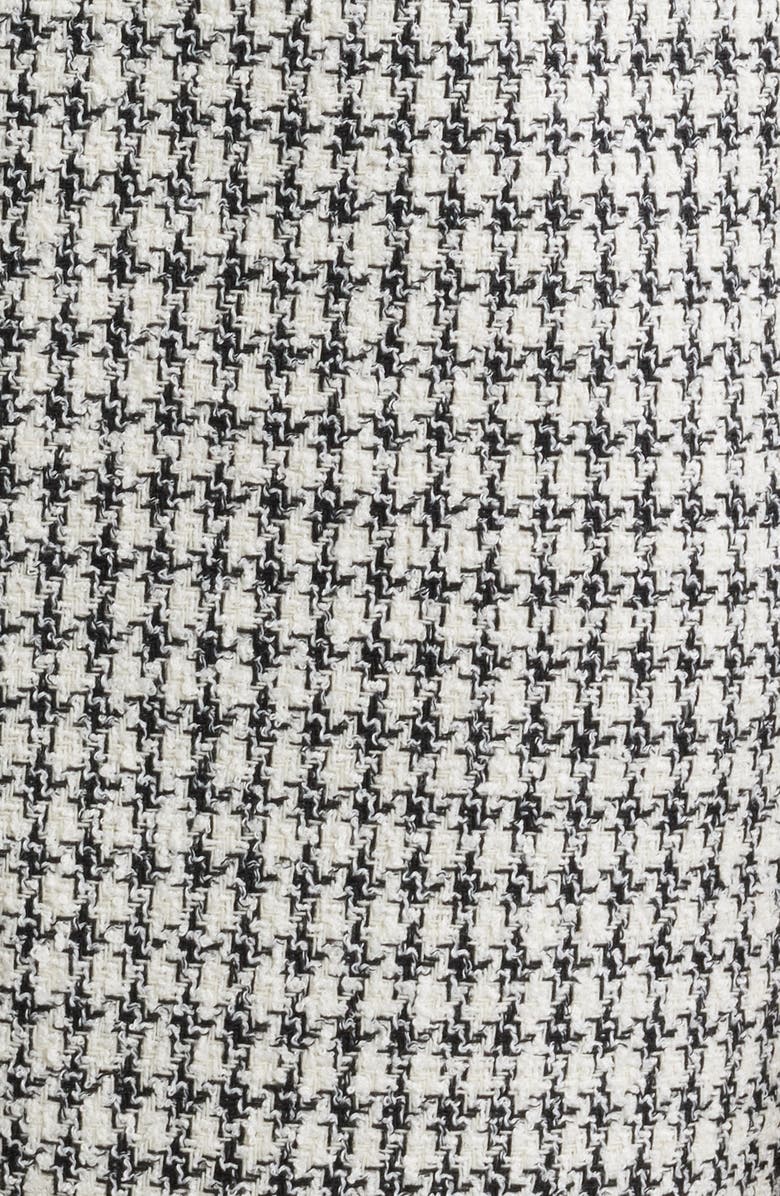 Anne Klein Houndstooth Tweed Long Sleeve Sheath Dress, Alternate, color,