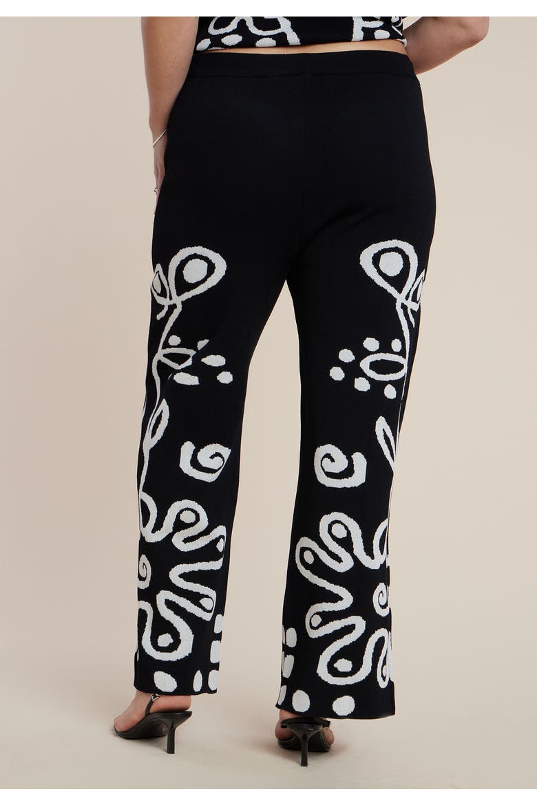Intarsia Sweater Pant, Alternate, color, HOT HOUSE BLOOMS