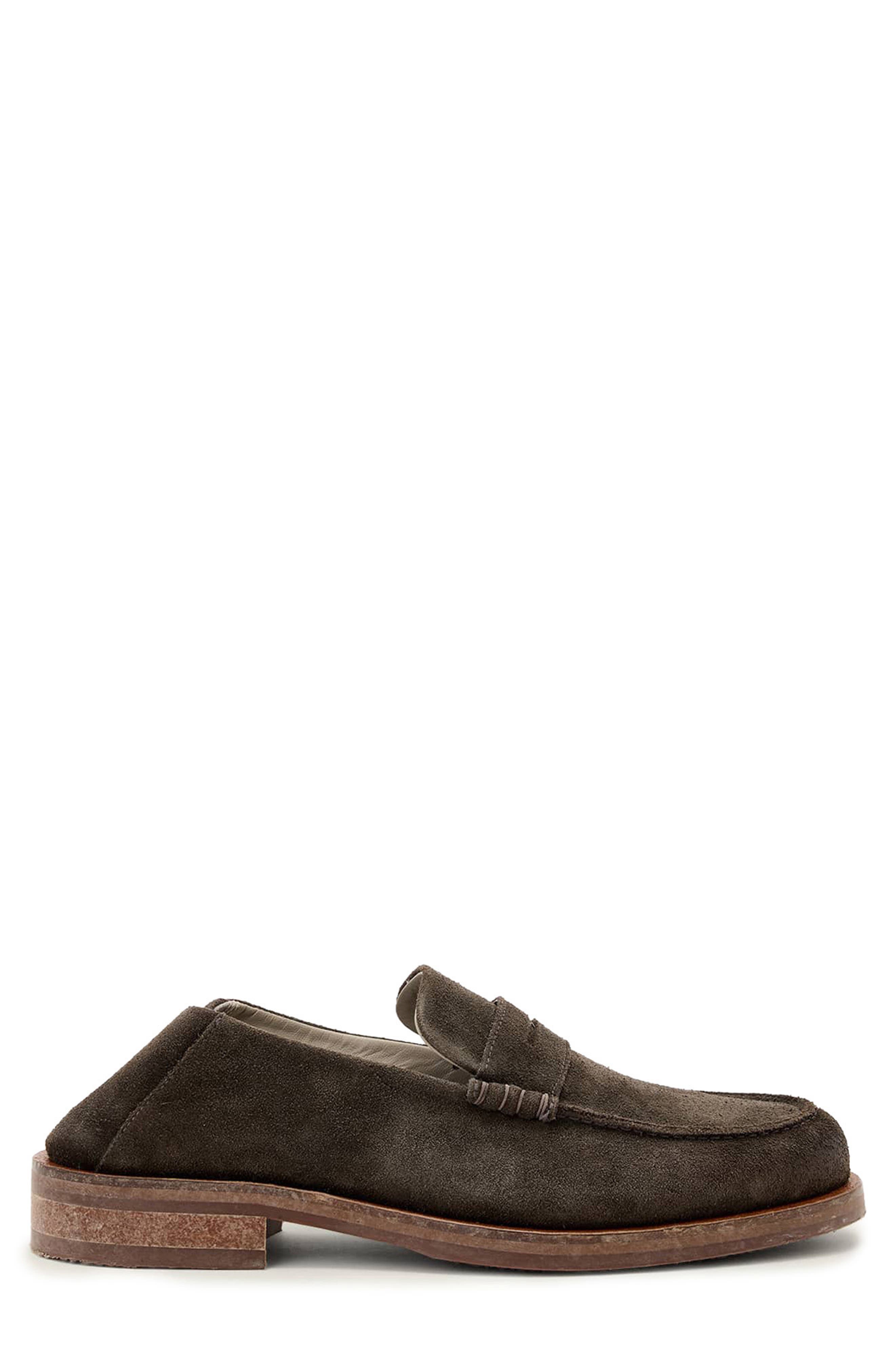 AllSaints Bloom Convertible Penny Loafer, Alternate, color, Dark Brown