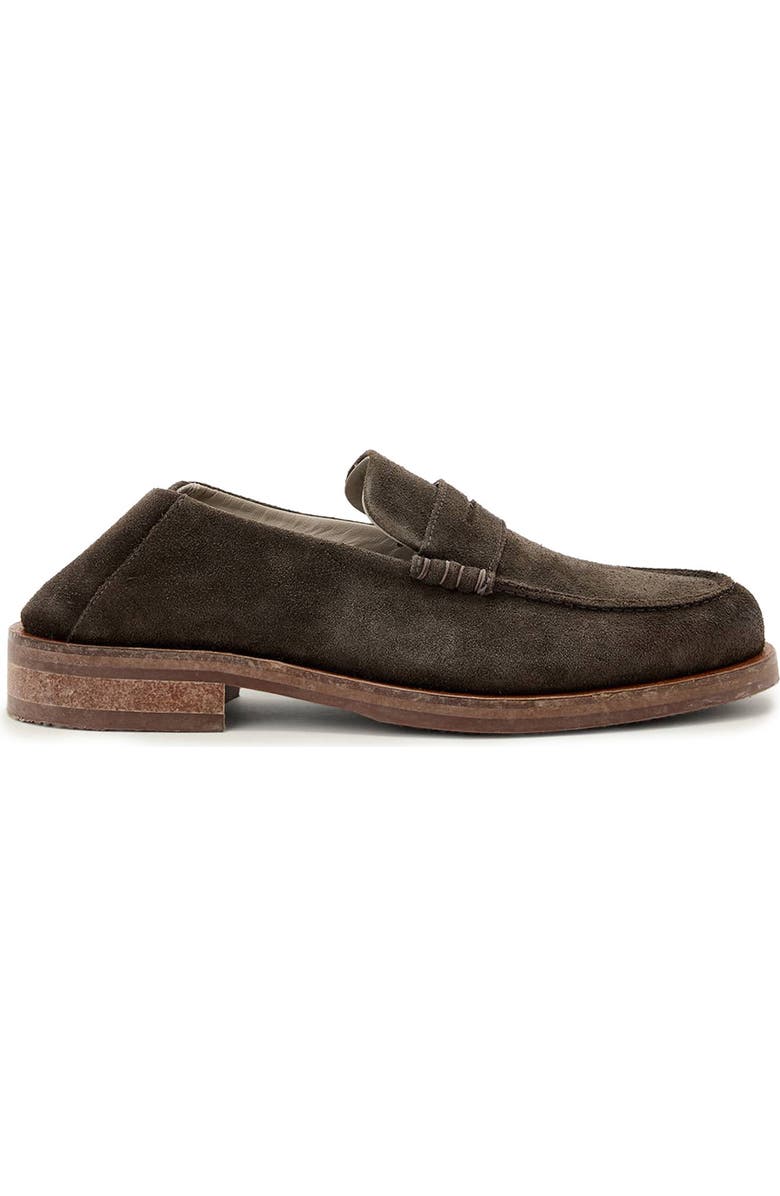 AllSaints Bloom Convertible Penny Loafer, Alternate, color, Dark Brown