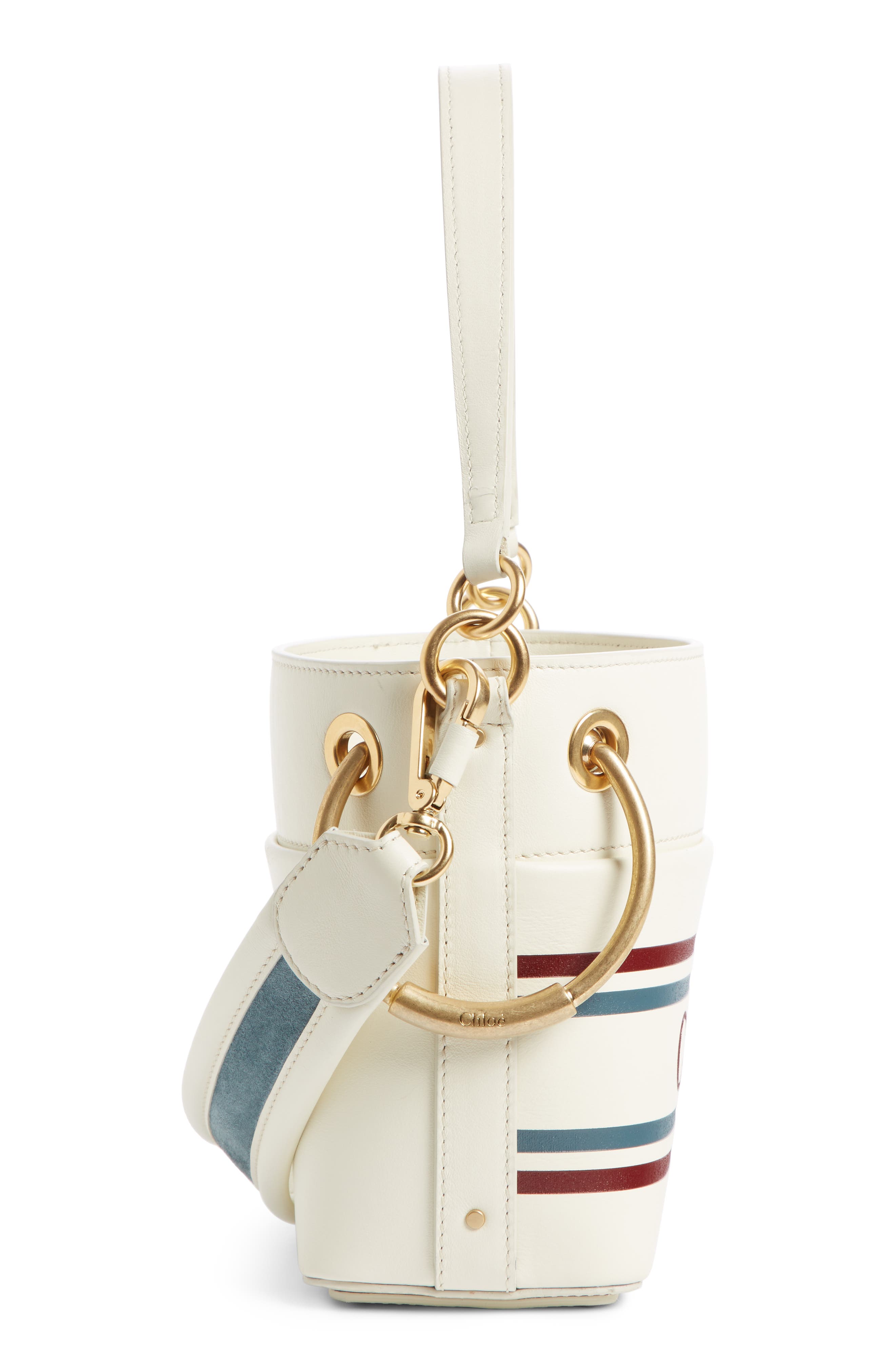 Chloé Small Roy Leather Bucket Bag, Alternate, color, 