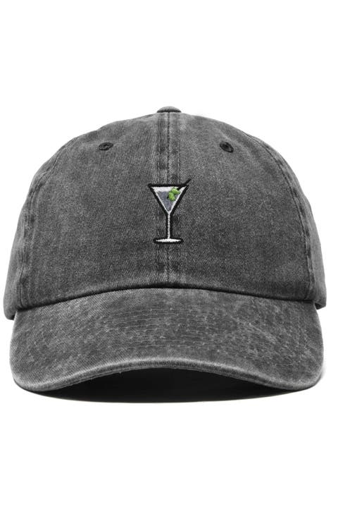 Martini Embroidered Casual Cap