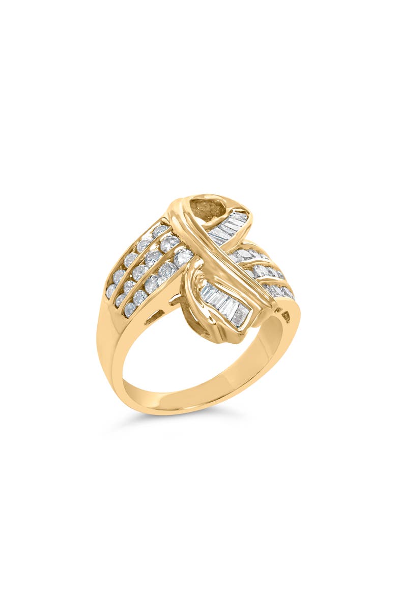 Haus of Brilliance 14K Yellow Gold 1 1/3 Cttw Diamond Bypass Cocktail Ring, Alternate, color, Yellow
