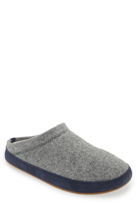 Hāmani Hulu Genuine Shearling Lined Mule Slipper (Men)