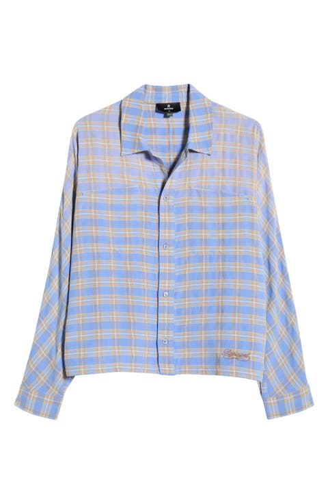 Santa Monica Flannel Button-Front Shirt