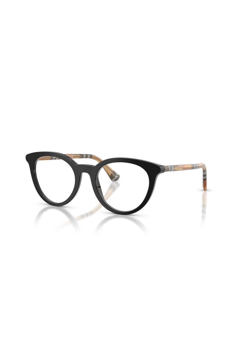 50mm Round optical glasses, Main, color, Black