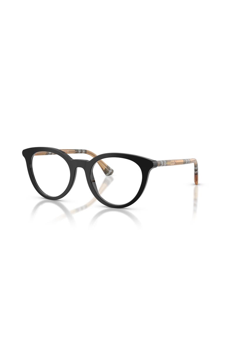 Burberry 48mm Round optical glasses, Main, color, Black