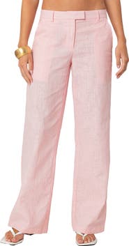 EDIKTED Arya Straight Leg Cotton Pants