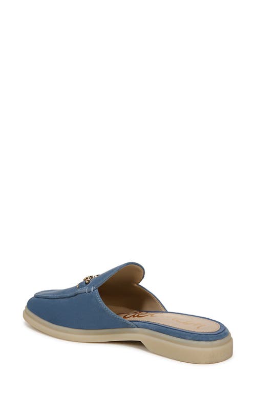 Sam Edelman Kira Bit Mule Blue Stone Leather In Bluestone