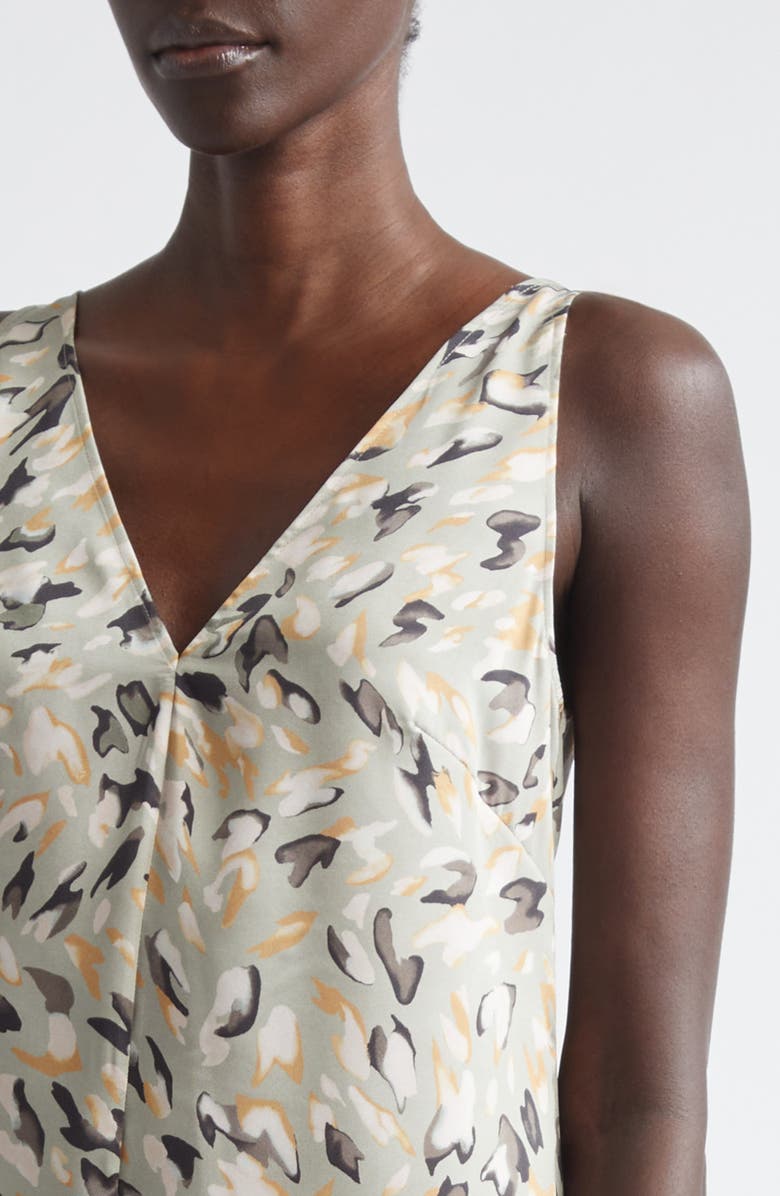 Altuzarra Katrin Abstract Animal Print Maxi Dress, Alternate, color, Desert Sage Animal