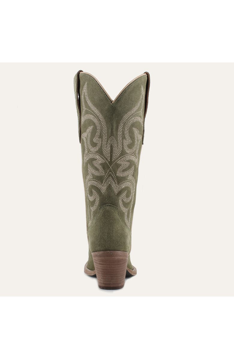Buck & Brana Tessa Leather Boots, Alternate, color, Olive