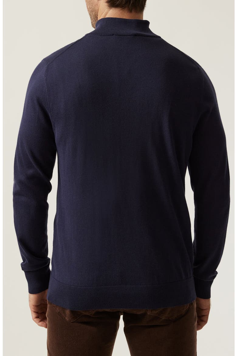 Quarter Zip Sweater, Alternate, color, NAVY
