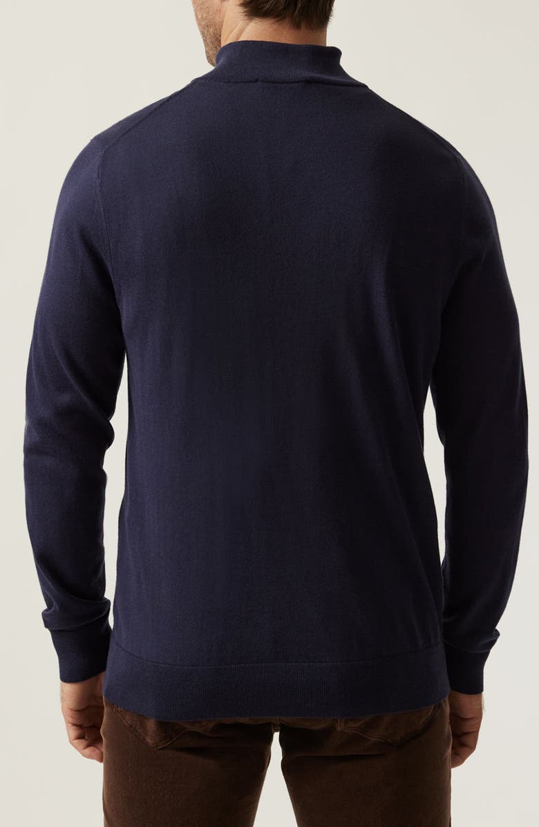 34 Heritage Quarter Zip Sweater, Alternate, color, Navy