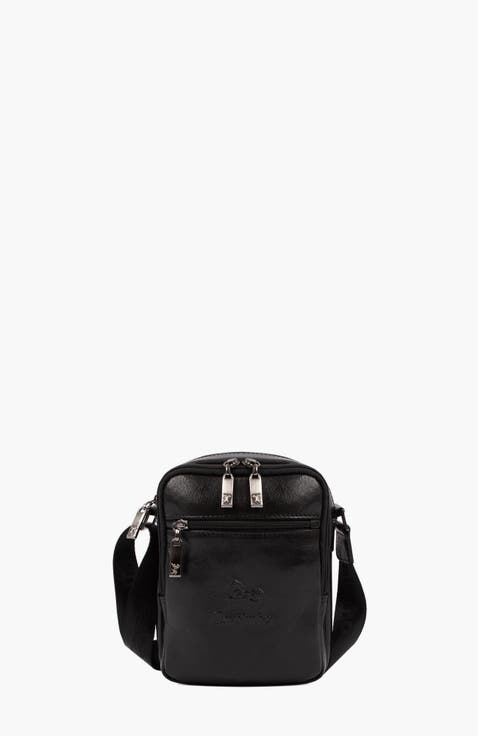 Gentleman Leather Traveler Crossbody Bag 128