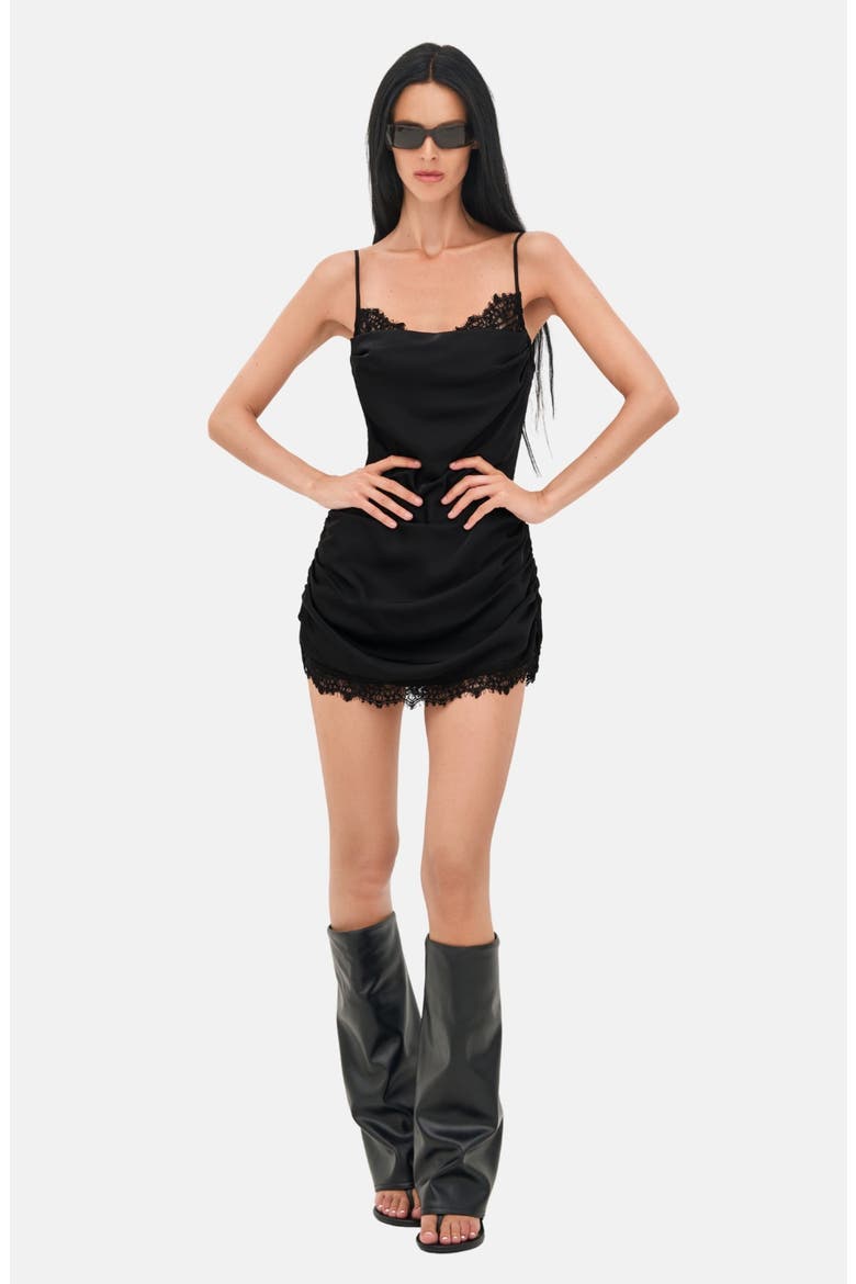 Rudy Mini Dress, Alternate, color, Black