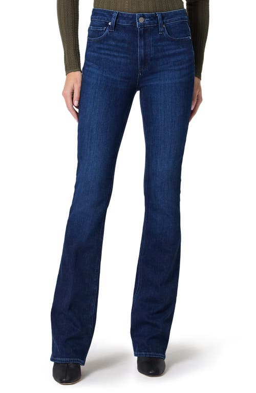 Paige Manhattan High Waist Bootcut Jeans In Blue