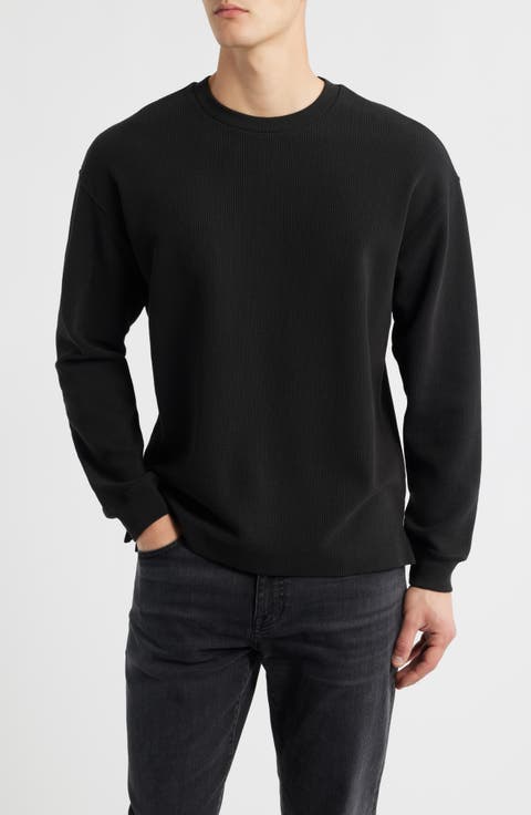 Long Sleeve Waffle Stitch T-Shirt