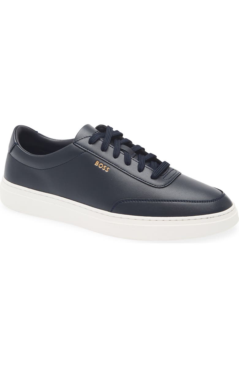 BOSS Kieran Tennis Sneaker, Main, color, Dark Blue