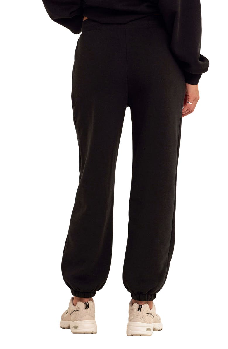 Threads 4 Thought Jayla Fleece Sweatpants, Alternate, color, Black