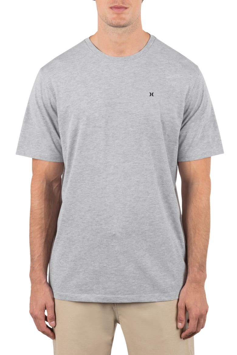 Icon Logo T-Shirt, Main, color, DARK GREY HTR