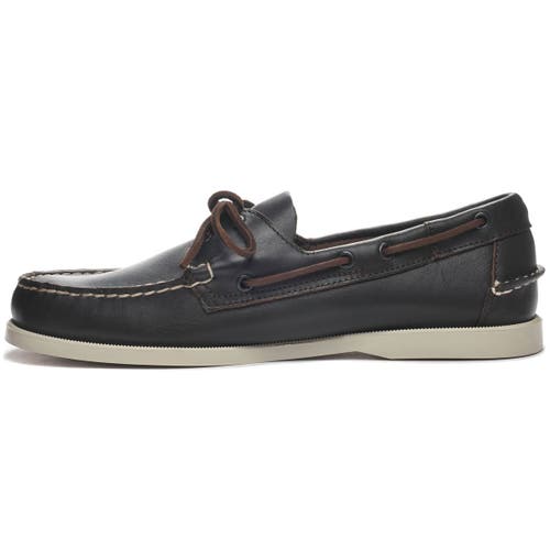 Sebago Classic Portland Boat Shoes In Black