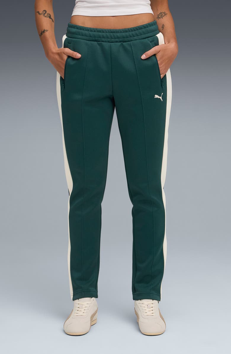 PUMA T7 Always On Straight Track Pants, Main, color, Green
