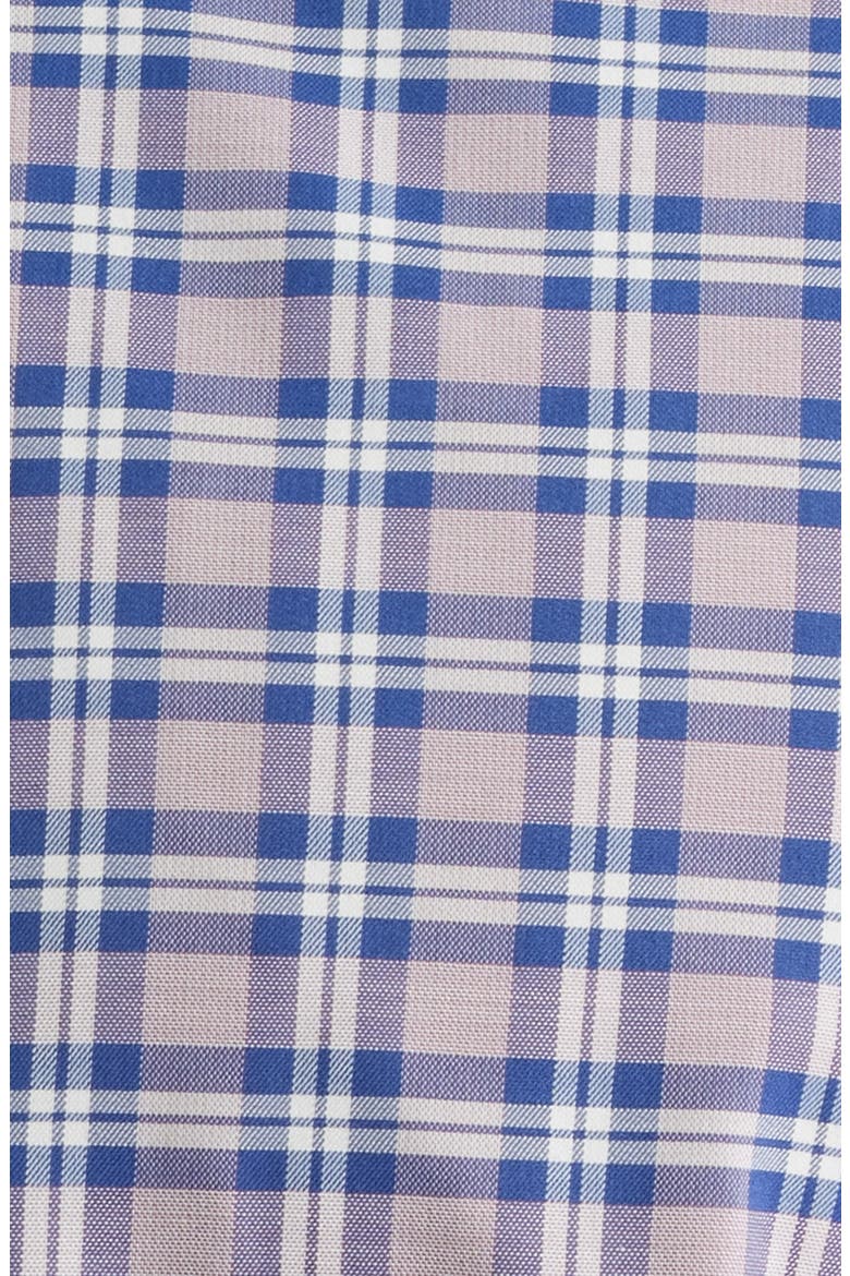Mayes Plaid Nylon Blend Button-Down Shirt, Alternate, color, MALIBU RED