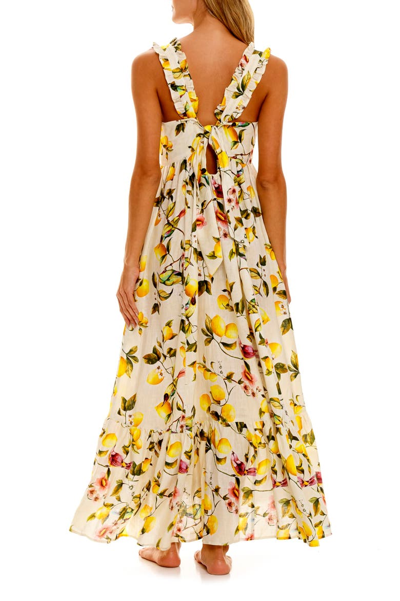 Mika Palermo Linen Nightgown, Alternate, color, YELLOW