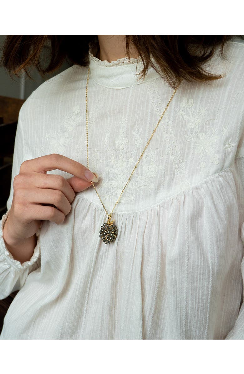 Bill Skinner Studio Blackberry and Mouse Locket, Alternate, color, Blackberry & Mouse