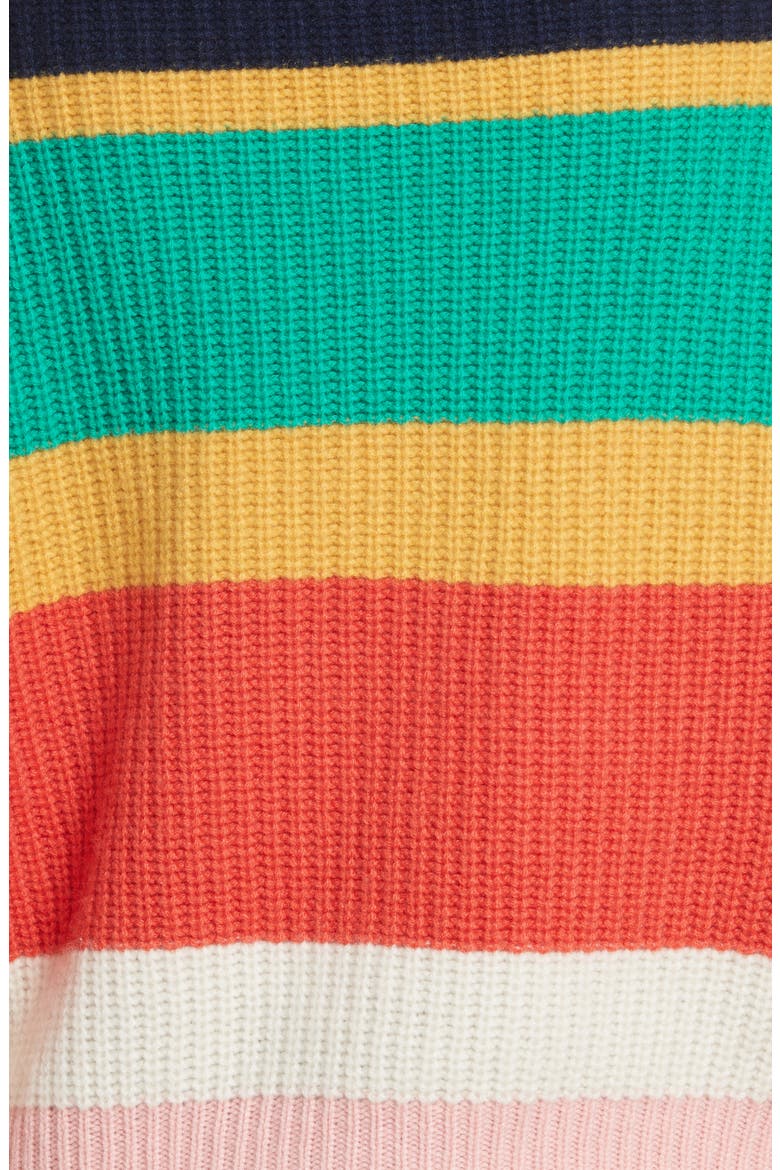 Haady Stripe Wool & Cashmere Sweater, Alternate, color, MULTI STRIPE