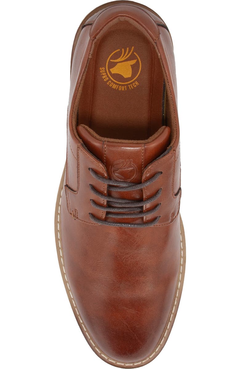 Deer Stags Belmont Plain Toe Derby, Alternate, color, Cognac