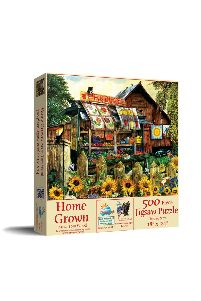 Home Grown 500 piece Jigsaw Puzzle for Adults, Main, color, Multicolor