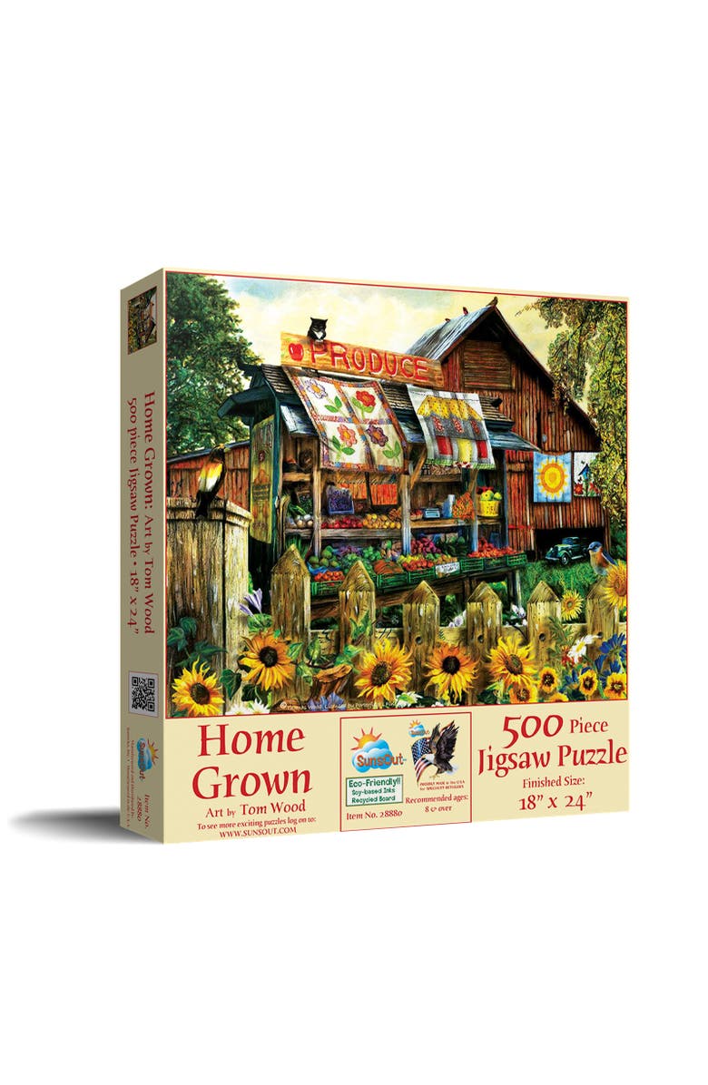 Sunsout Home Grown 500 piece Jigsaw Puzzle for Adults, Main, color, Multicolor